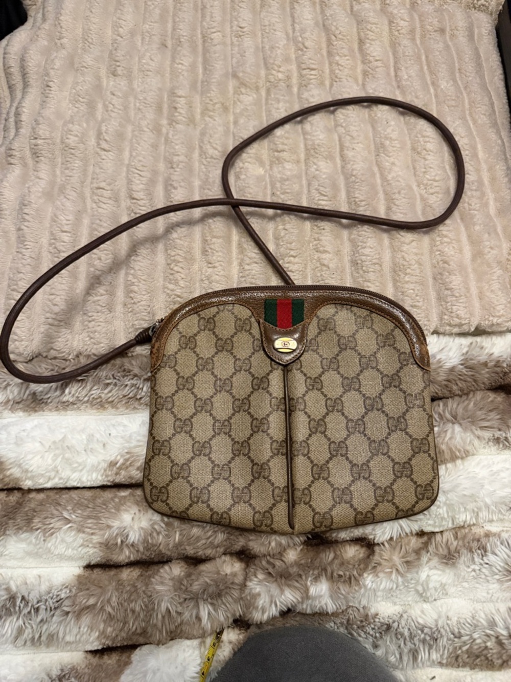 Vintage GUCCI Shoulder bag Sherry Line GG (COA included)